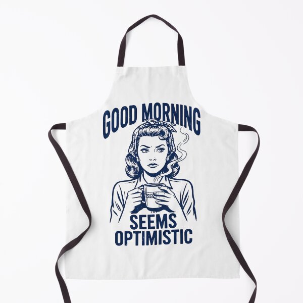 Item preview, Good Morning Seems Optimistic Retro Coffee Humor designed and sold by Party Peeps.