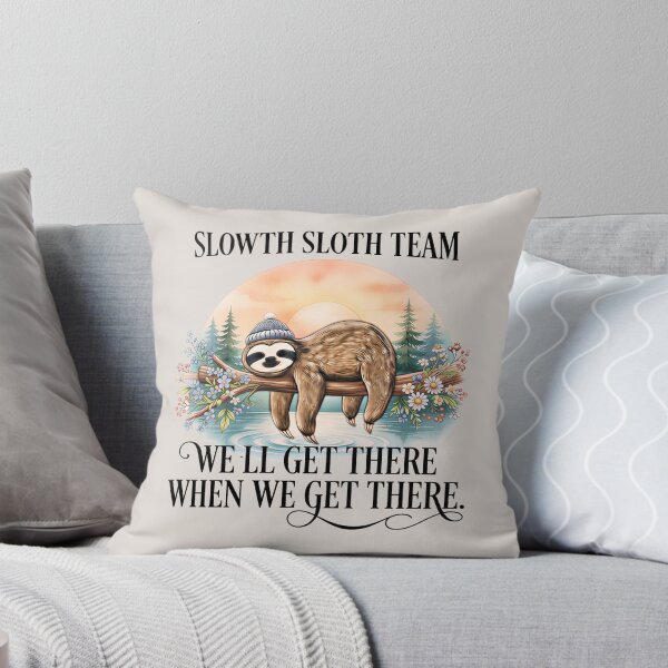 Item preview, Humorous  Sloth Running Team - We'll Get There When We Get There  designed and sold by gear-posters.