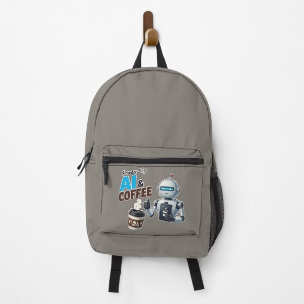 Item preview, Powered by AI & Coffee - Funny Robot Technology Design designed and sold by Starstacks.