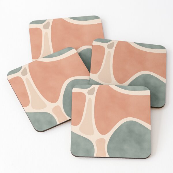 Item preview, Earth Tones Shapes - Organic Mid-Century Geometric (Japandi Sage) designed and sold by DesigndN.