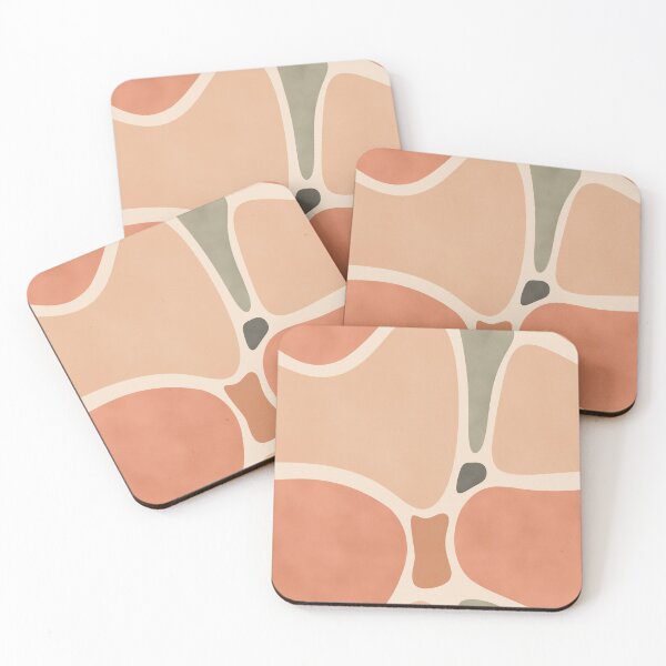 Item preview, Terracotta Shapes - Organic Mid-Century Geometric (Warm Ochre & Beige) designed and sold by DesigndN.