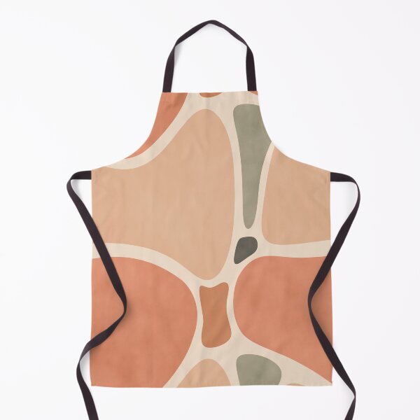 Item preview, Terracotta Shapes - Organic Mid-Century Geometric (Warm Ochre & Beige) designed and sold by DesigndN.