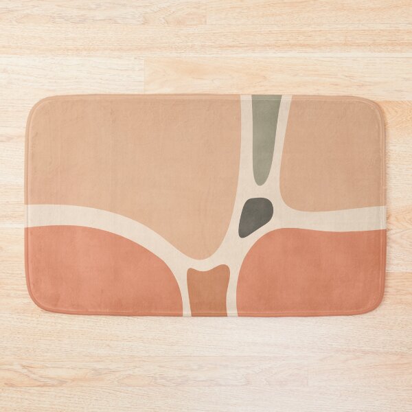 Item preview, Terracotta Shapes - Organic Mid-Century Geometric Seamless Pattern (Warm Ochre & Beige) designed and sold by DesigndN.