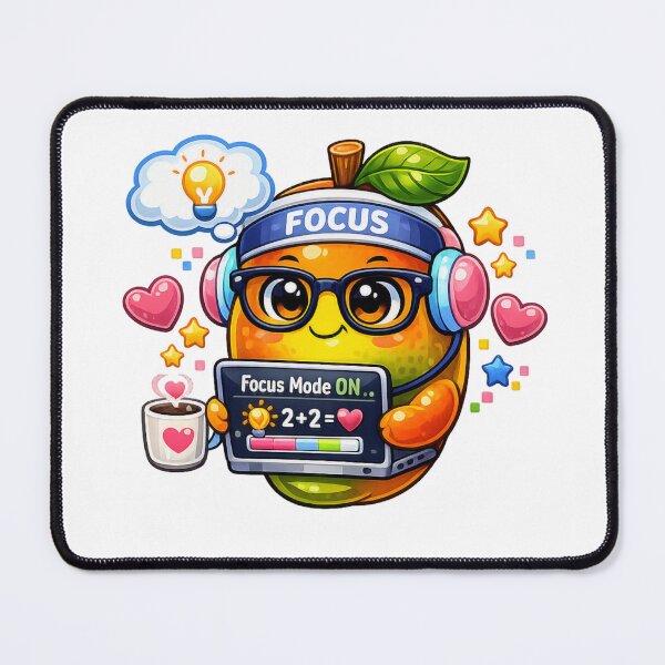 Item preview, Focus Mode ON – Pastel Kawaii Orange Study designed and sold by Sommium .