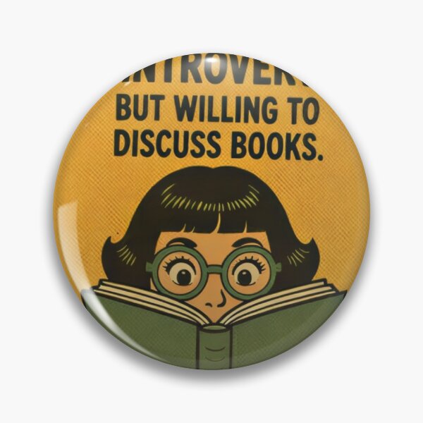 Item preview, Introvert But Willing To Discuss Books | Funny Bookworm Reader designed and sold by aysenism.