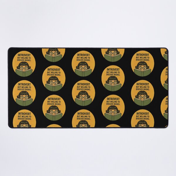 Item preview, Introvert But Willing To Discuss Books | Funny Bookworm Reader designed and sold by aysenism.