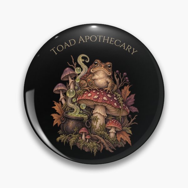 Item preview, Toad Apothecary Mushroom Potion Halloween designed and sold by mycute-stickers.