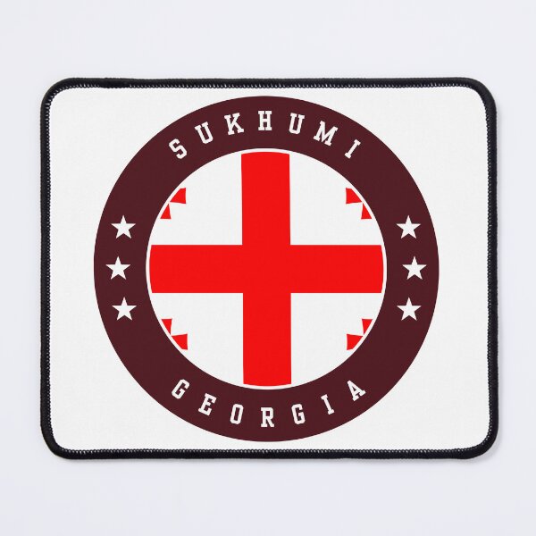 Item preview, Sukhumi Georgia Georgian Flag Souvenir Round Badge Crest designed and sold by jeshands.