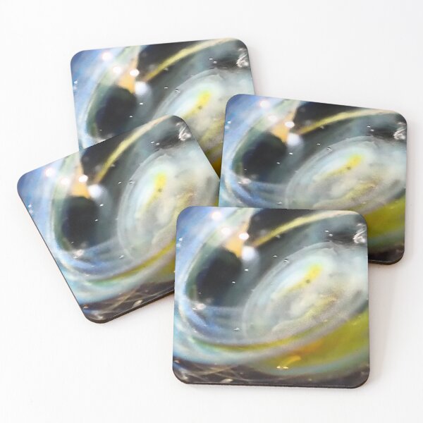 Item preview, Cosmic Galaxy Swirl: Handcrafted Borosilicate Glass Macro Art designed and sold by HIKARIMi.