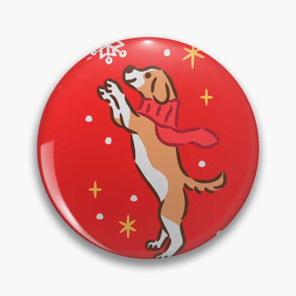 Item preview, Cute Little Dog jumping with Joy Christmas Clipart designed and sold by monkik.