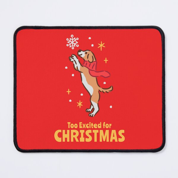 Item preview, Cute Little Dog jumping with Joy Christmas Clipart designed and sold by monkik.