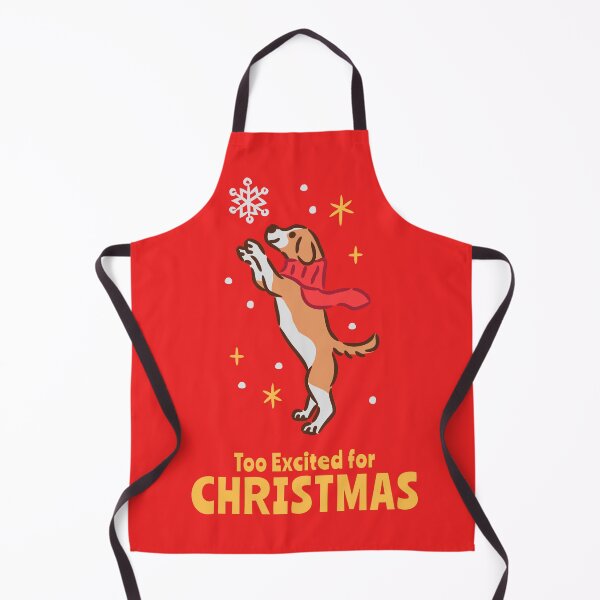 Item preview, Cute Little Dog jumping with Joy Christmas Clipart designed and sold by monkik.