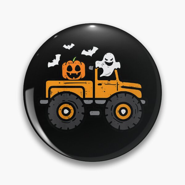 Item preview, Monster Truck Ghost Pumpkin Halloween Spooky Trucker Shirt designed and sold by PinkPeonStores.