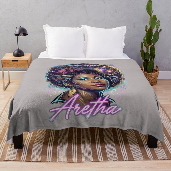 Item preview, Aretha Pop Art Signature Portrait Tee-91st designed and sold by SophiaKrame.