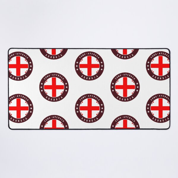 Item preview, Zemo Avchala Georgia Georgian Flag Souvenir Round Badge Crest designed and sold by jeshands.