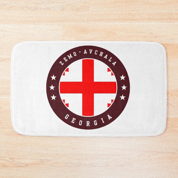 Item preview, Zemo Avchala Georgia Georgian Flag Souvenir Round Badge Crest designed and sold by jeshands.