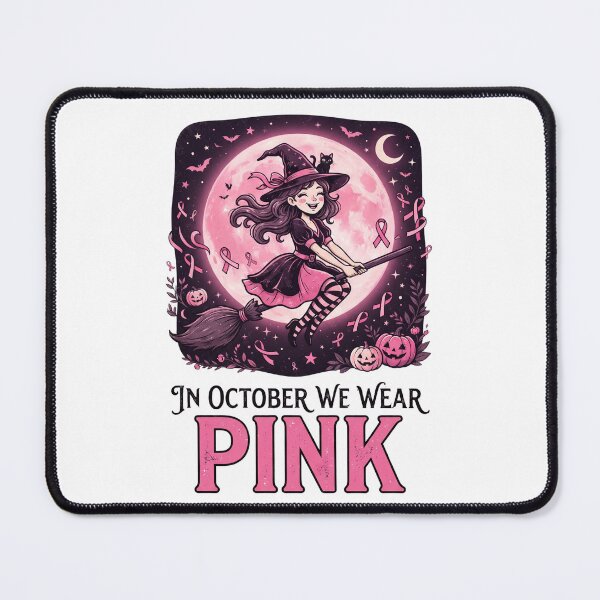 Item preview, halloween witch pink, Pink Awareness Fighter, In October We Wear Pink designed and sold by world+167.