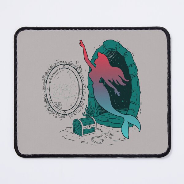 Item preview, Ariel Mermaid Silhouette Gradient Handdrawn-27 designed and sold by SophiaKrame.