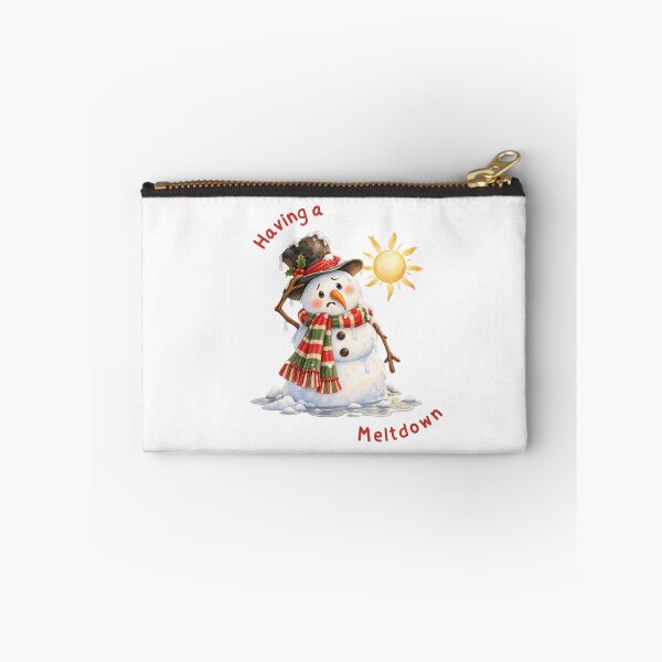 Item preview, Having a Meltdown Funny Melting Snowman designed and sold by mycute-stickers.