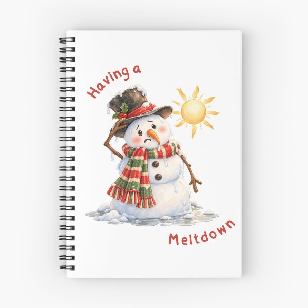 Item preview, Having a Meltdown Funny Melting Snowman designed and sold by mycute-stickers.