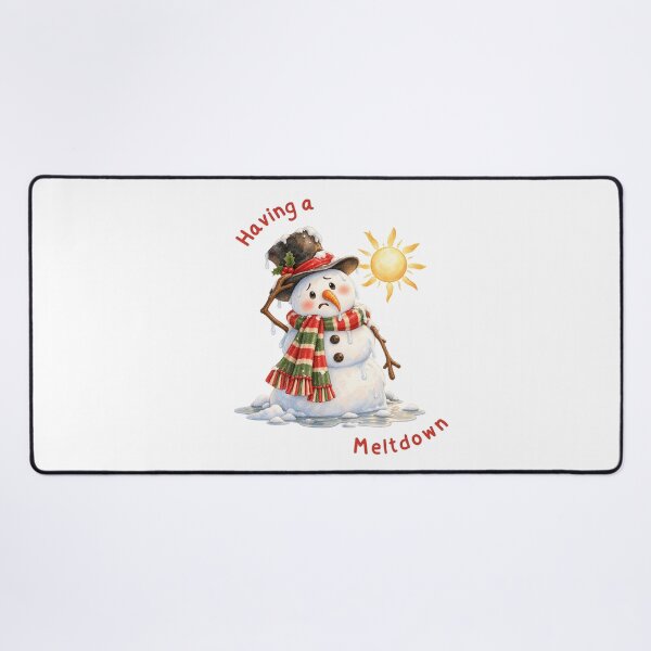 Item preview, Having a Meltdown Funny Melting Snowman designed and sold by mycute-stickers.