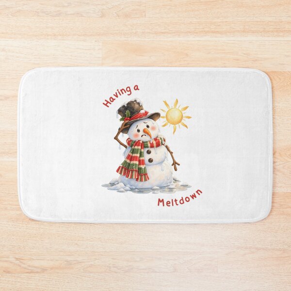Item preview, Having a Meltdown Funny Melting Snowman designed and sold by mycute-stickers.