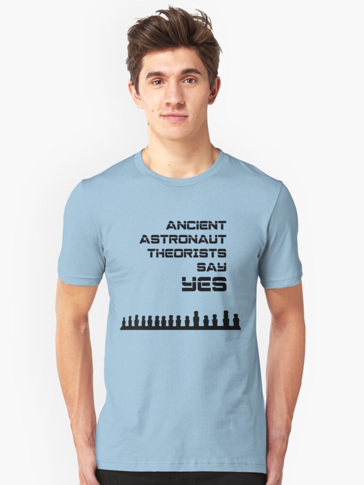 Ancient Aliens M L XL Black Ancient Astronaut Theorists Say Yes T Shirt S