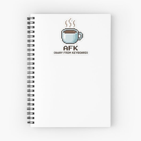 Item preview, AFK (Away From Keyboard) – Pixelated coffee cup with steam vector designed and sold by littleearty.