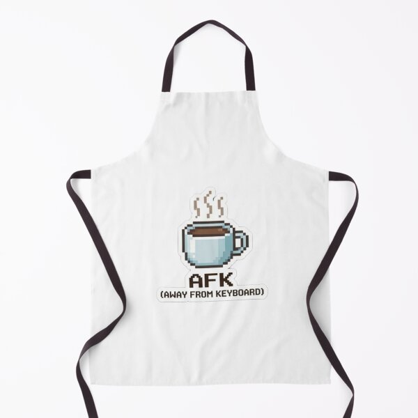 Item preview, AFK (Away From Keyboard) – Pixelated coffee cup with steam vector designed and sold by littleearty.