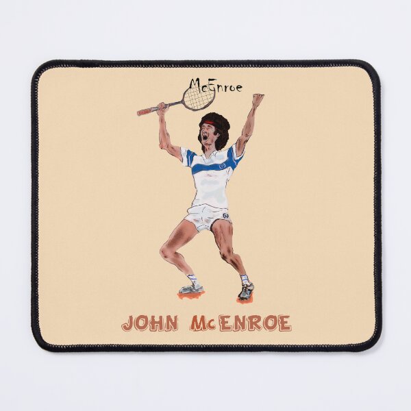Item preview, John McEnroe Hand‑Drawn Tennis Artwork – Retro Sports Design designed and sold by FULLER FACTORY.