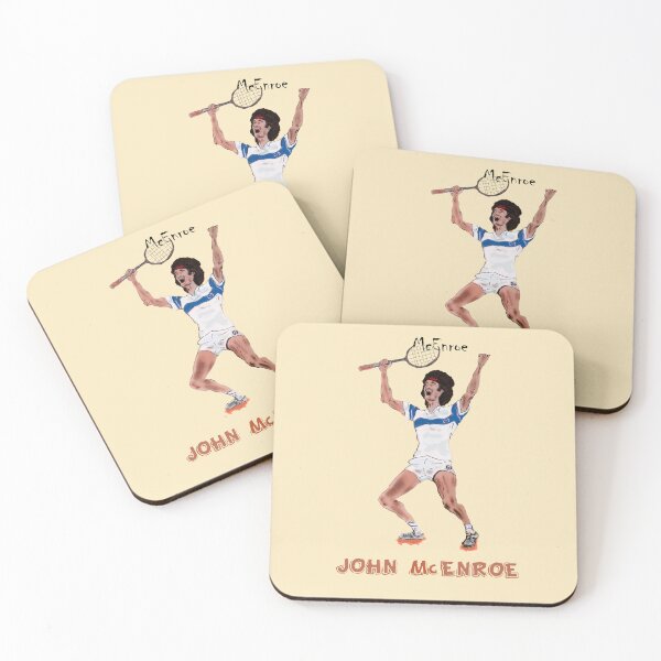 Item preview,  John McEnroe Hand‑Drawn Tennis Artwork – Retro Sports Design designed and sold by FULLER FACTORY.