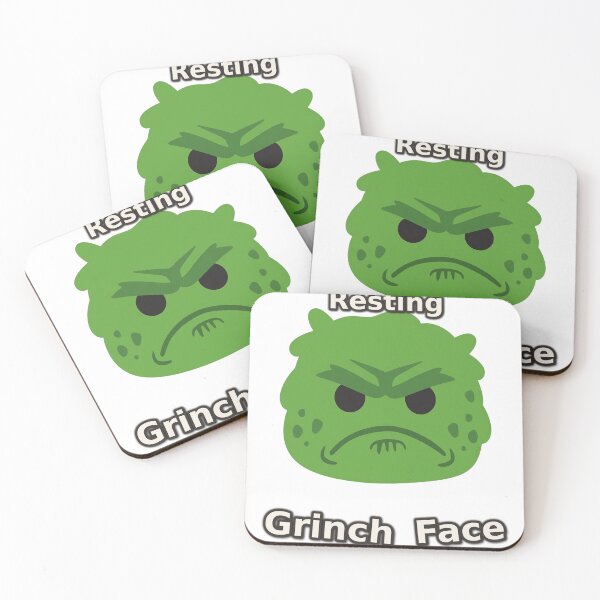 Item preview, Resting Grinch Face Shirt – Sarcastic Christmas Holiday Tee designed and sold by KERK Art and Design.