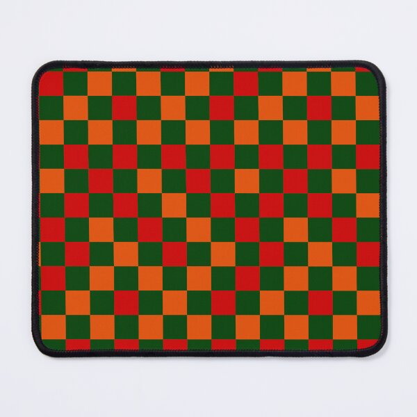Item preview, Red Orange and Green Checkered Design designed and sold by PatternTitan.