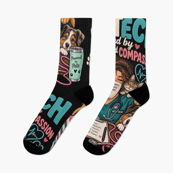 Item preview, Vet Tech Fueled By Caffeine And Compassion - Funny Veterinary Gift designed and sold by Ridaelb.