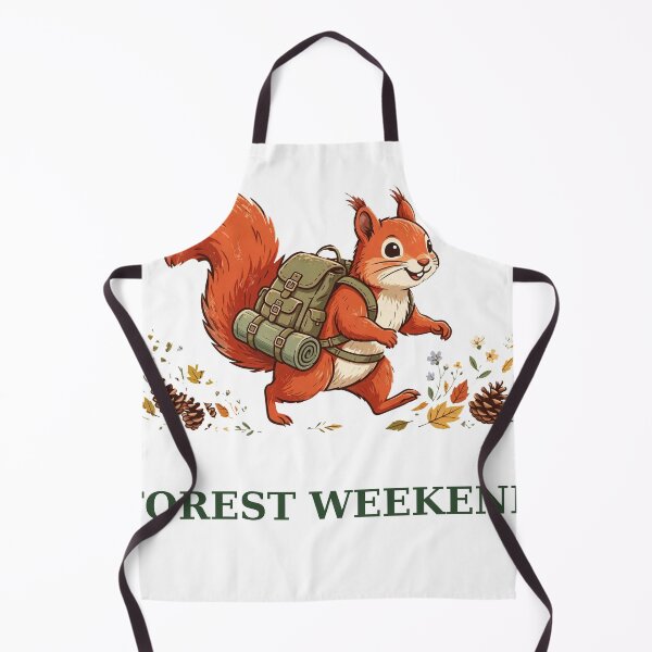 Item preview, Forest Weekend - Cute Red Squirrel Hiking with Backpack designed and sold by PaniCraftstore.