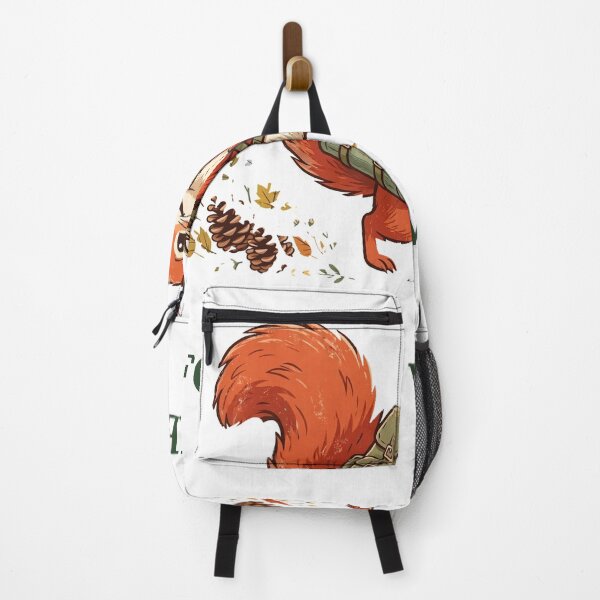 Item preview, Forest Weekend - Cute Red Squirrel Hiking with Backpack designed and sold by PaniCraftstore.