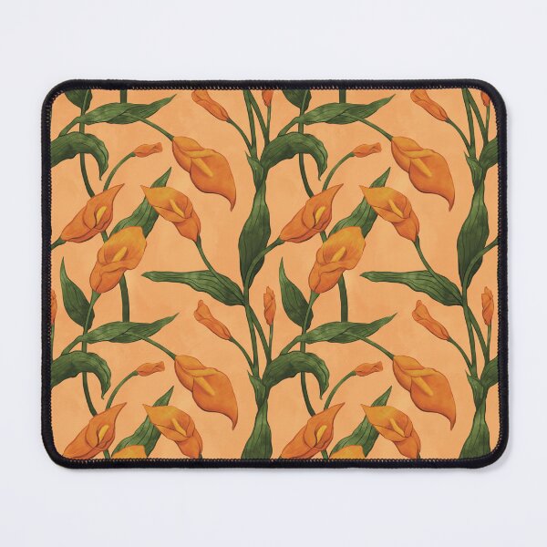 Item preview, Orange Calla Lilies on Pastel Orange designed and sold by Mel-Mas-Stoband.