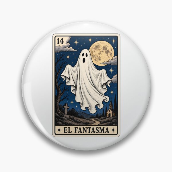 Item preview, El Fantasma Loteria Card designed and sold by MCMHDesigns.
