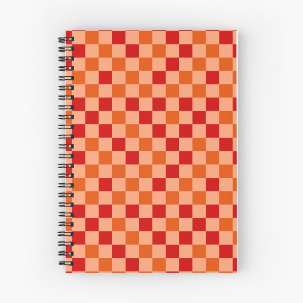 Item preview, Red Orange and Orange Checkered  Design   designed and sold by PatternTitan.