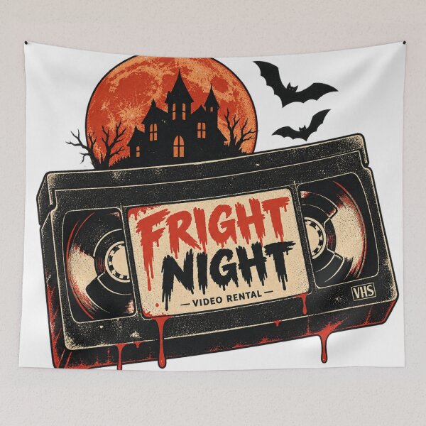 Item preview, Retro Horror VHS Halloween – Vintage Horror Video Rental designed and sold by meme2525.
