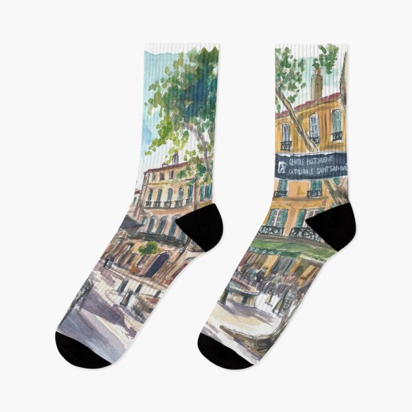 Aperçu de l'œuvre Lumière du matin dans les rues d'Aix-en-Provence créée et vendue par artshop77.