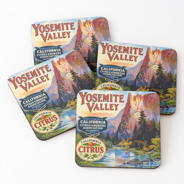Item preview, Yosemite Valley - Vintage California Citrus Label designed and sold by Grove of Things.