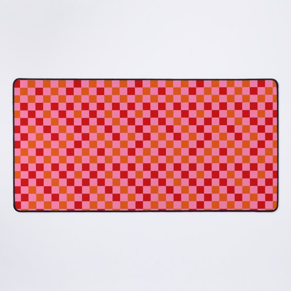 Item preview, Red Orange and Pink Checkered  Design   designed and sold by PatternTitan.