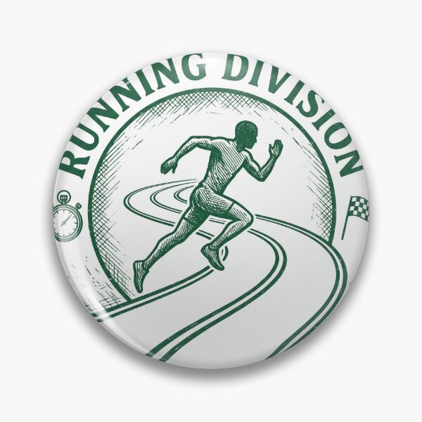 Item preview, Running Division Vintage Badge designed and sold by Type2SupplyCo.