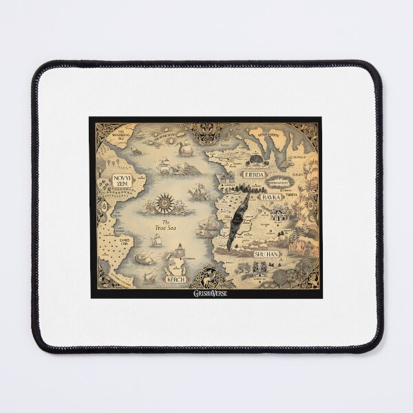 Item preview, Colored Grishaverse Map Featuring Shadow and Bone Fantasy World Illustration designed and sold by BlueCubeStudio.
