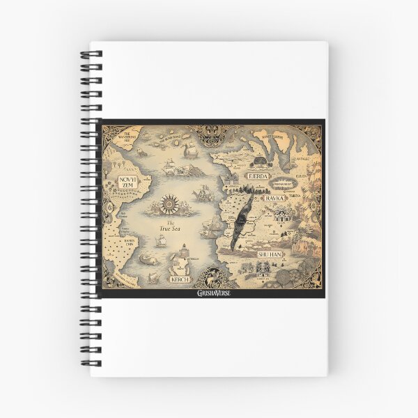 Item preview, Colored Grishaverse Map Featuring Shadow and Bone Fantasy World Illustration designed and sold by BlueCubeStudio.