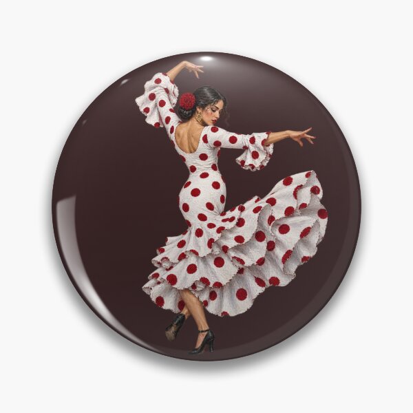 Item preview, Bailarina de flamenco con vestido de lunares designed and sold by PrintGo26.