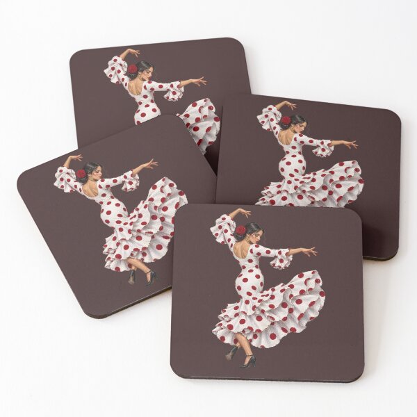 Item preview, Flamenco Dancer  in Polka Dot Dress designed and sold by PrintGo26.
