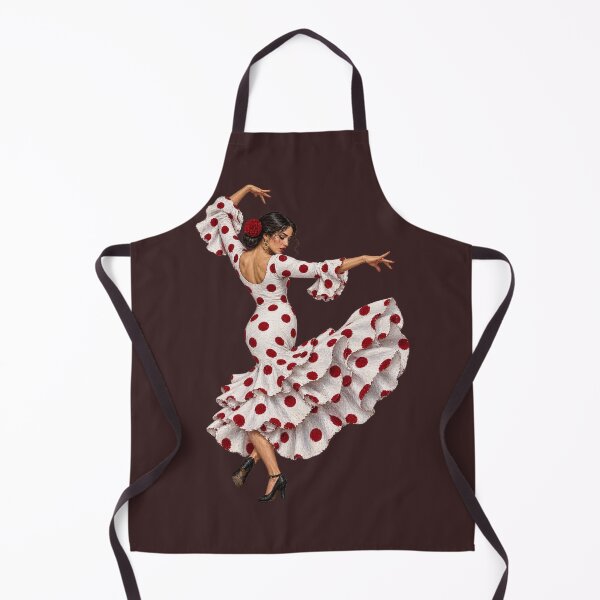 Item preview, Flamenco Dancer in Polka Dot Dress designed and sold by PrintGo26.