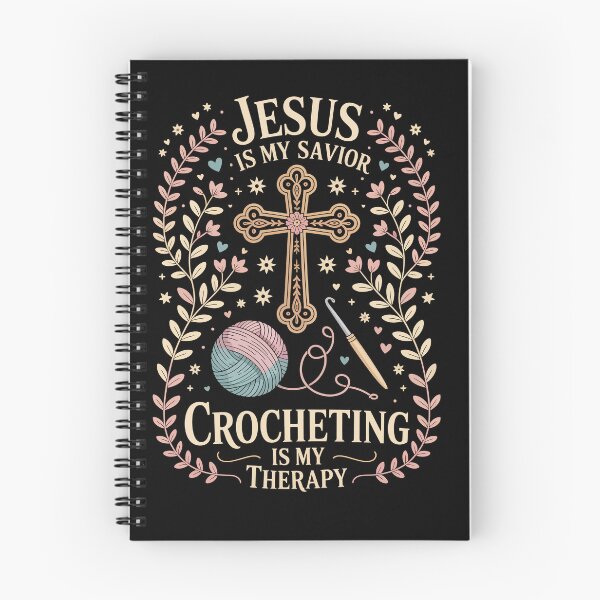 Item preview, Jesus Is My Savior — Crocheting Is My Therapy   designed and sold by jkrphoto.
